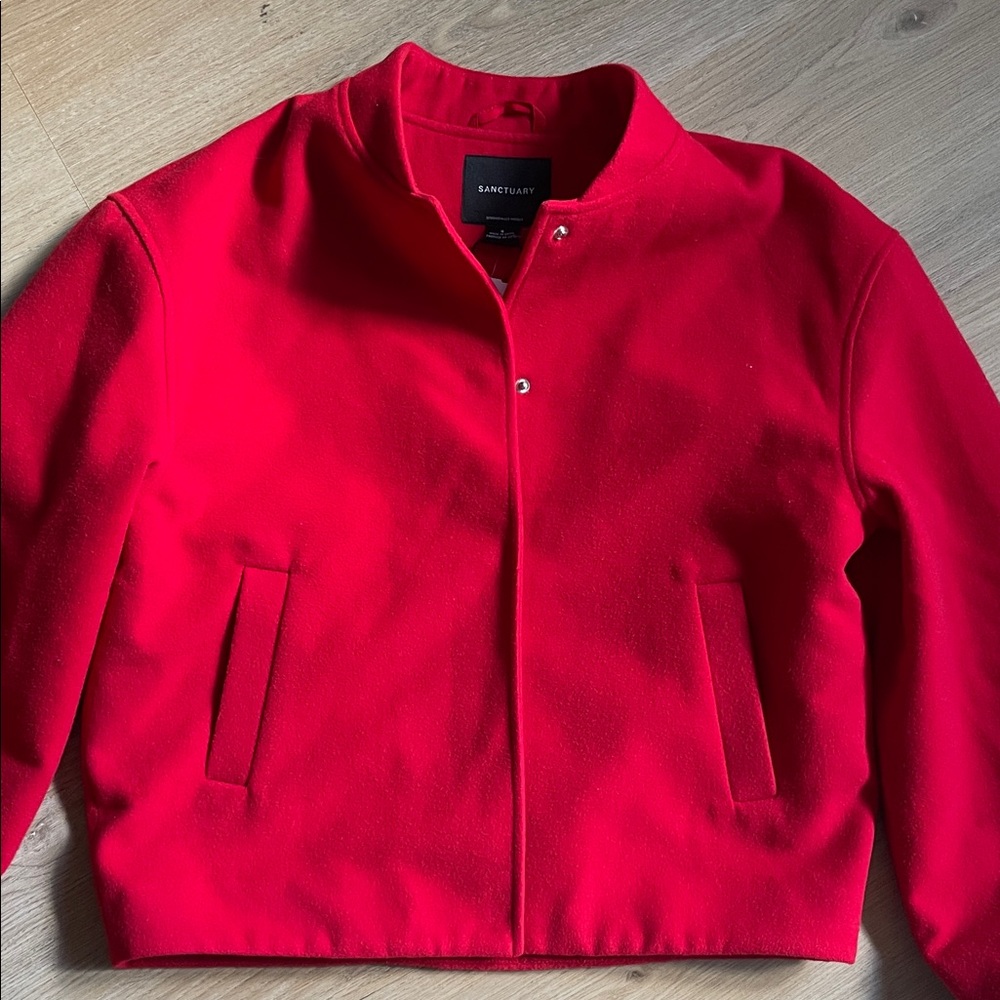 NWT Sanctuary Bold Red Jacket Size Small